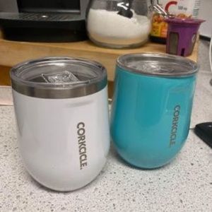 Two Corkcicle Tumblers